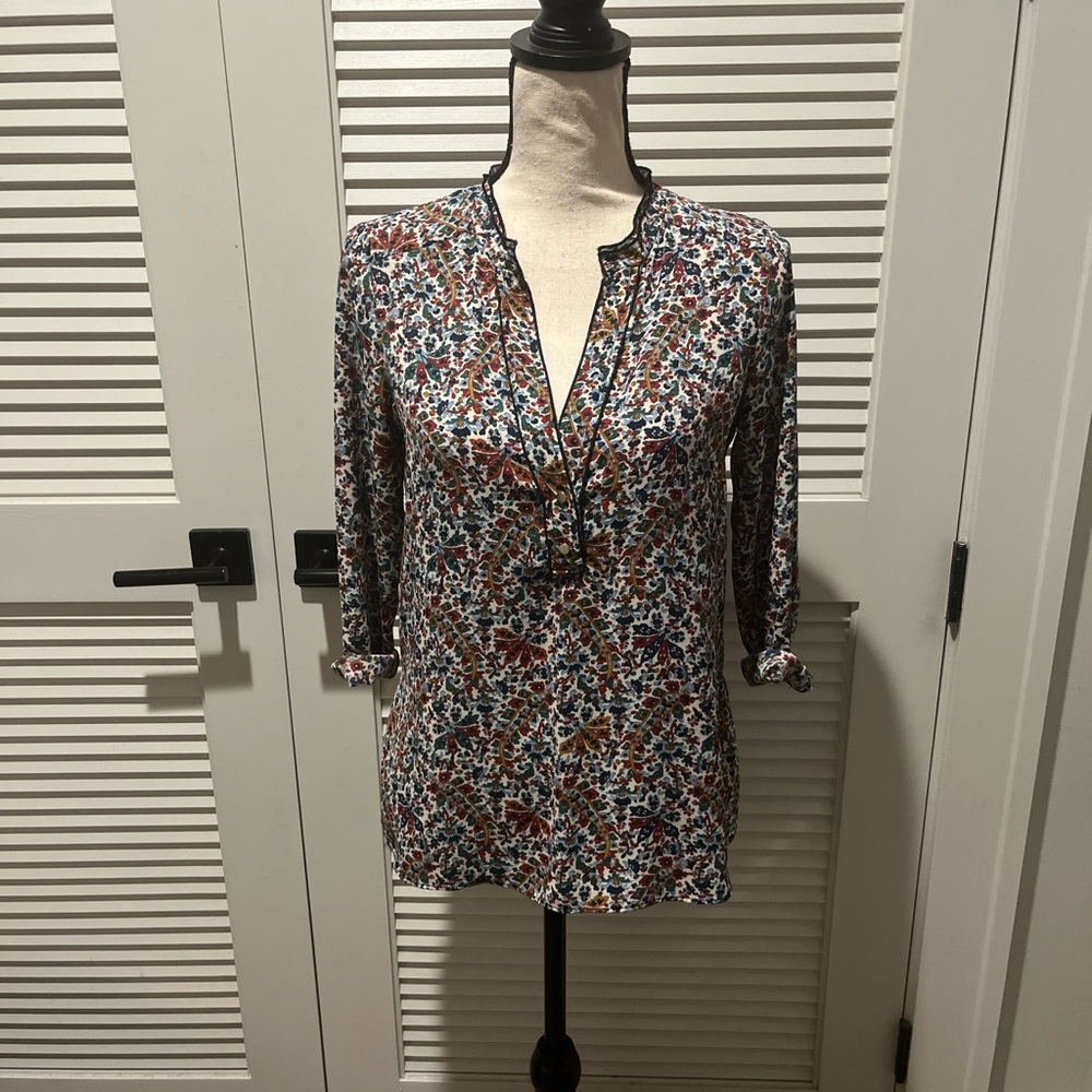 Zara Multicolor Floral Blouse